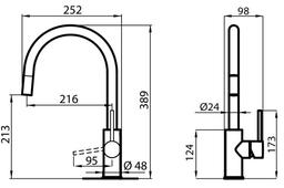 Kuhinjska armatura Foster CAMILLO 8467 100